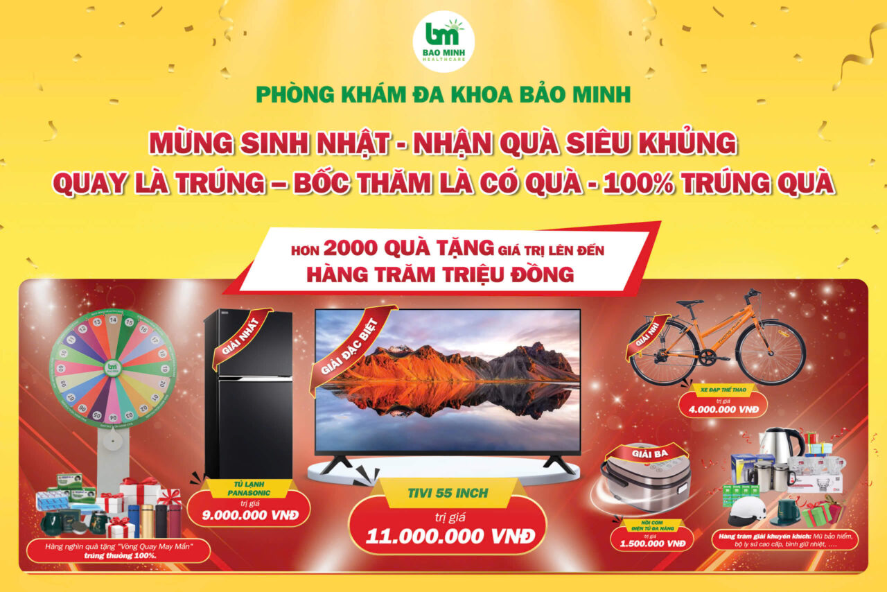 Uưu đãi phòng khám đa khoa Bảo Minh Tháng 5