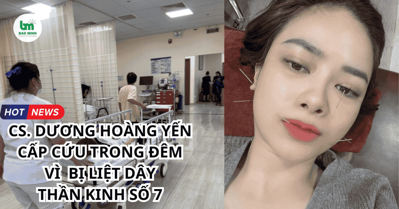 Ca sĩ Dương Hoàng Yến bị liệt dây thần kinh số 7